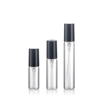 Vide 2ml 3ml 5ml 10ml petit parfum atomiseur flacons échantillon bouteille en verre transparent avec pompe de pulvérisation en plastique