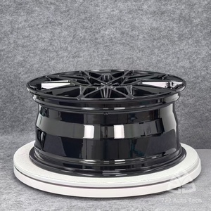 Cerchi in Lega 722 Auto Mirror Black Mesh Forged 21-23 Pollici con Bordo Profondo 5x112 5x120 5x130 per Bentley Continental, Rolls Royce <span class=keywords><strong>Ghost</strong></span>, Maserati - Product Image 2