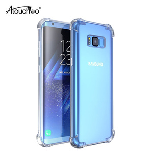 ATOUCHBO ANTI SHOCK Super-delgada TPU transparente armadura a prueba de golpes cubierta trasera de la caja del teléfono celular - Product Image 1