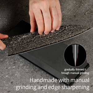 Coltello <span class=keywords><strong>giapponese</strong></span> SLD in acciaio da cucina damasco Chef coltello Gyuto di alta qualità con manico in ebano - Product Image 6