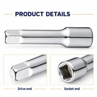 Barre d'extension de douille de 1/4 de pouce en acier CR-V, 2 et 4 pouces, pour clé à cliquet, outils de réparation