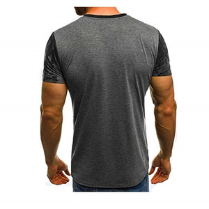 Hombre manga corta liso camisa <span class=keywords><strong>de</strong></span> Polo <span class=keywords><strong>de</strong></span> impresión T camisa Top <span class=keywords><strong>de</strong></span> algodón Casual colorido impreso Top - Product Image 6