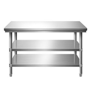 भारी शुल्क स्टेनलेस स्टील 201/304 रसोई काम टेबल आसान स्वच्छ उपयोगिता स्टेशन वाणिज्यिक खानपान रेस्तरां होटल - Product Image 5