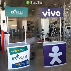 Taşınabilir katlanabilir Stand Kiosk iyi satış fuar ekranı Banner standı promosyon ve iş hediyeler sayaç masa - Product Image 2