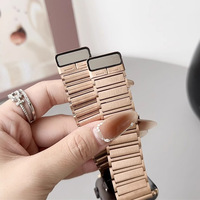 Reloj inteligente de acero inoxidable con doble imán en forma de I, resistente al desgaste y duradero, compatible con Apple iWatch S10