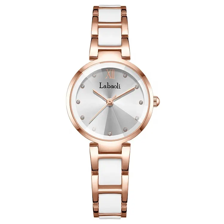 Vente en gros montres de mode avec logo personnalisé pour filles montres pour femmes en acier inoxydable avec poignet à quartz