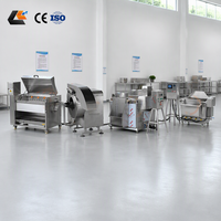 Ligne de production de frites avec éplucheuse et machine à couper les pommes de terre certifiées CE, friteuse à frites continue