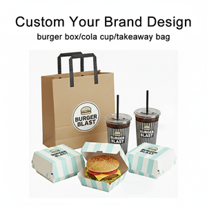 กล่อ<span class=keywords><strong>ง</strong></span>ใส่อาหาร<span class=keywords><strong>ส</strong></span>ำหรับทอดและเบอร์เกอร์พร้อมโลโก้ขอ<span class=keywords><strong>ง</strong></span>ฉันสำหรับรถเข็นรถบรรทุกอาหาร - Product Image 2