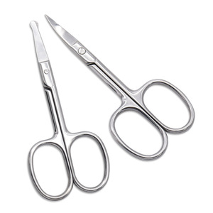 Beauty Scissors Stainless Steel Pointed Tip 94mm For Eyebrow Nose Hair Trimming - Product Image 2