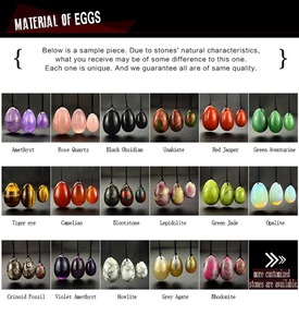 En gros naturel quartz rose jade yoni oeufs - Product Image 2