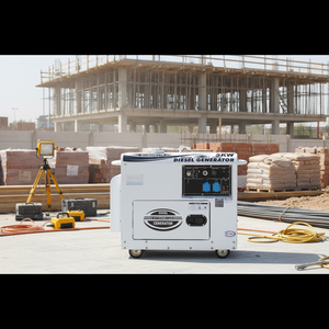 Générateur Diesel Super Silencieux le Plus Vendu 4.5KW-15KVA 50Hz 220V/380V Alternateur 100% Cuivre Option ATS pour Usage Domestique et Agricole - Product Image 1