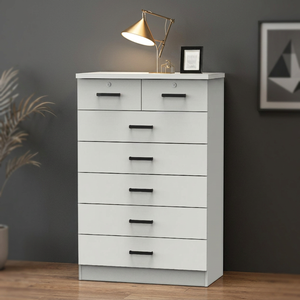 7-Drawer Tall Modern Chest of Drawer with Customized Color Wooden Panel for Hotel Bedroom Home Office Bathroom Kitchen <b>Storage</b> - Product Image 2