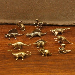 1 Pieza de Estatua Pequeña de Dinosaurio Jurásico de Latón, Miniaturas de Dinosaurios, Adornos para Oficina, Adornos para Escritorio, Manualidades de Mascotas de Té - Product Image 1