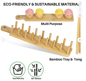 บอร์ดเค้<span class=keywords><strong>ก</strong></span>ชุดเสิร์ฟทาโ<span class=keywords><strong>ก</strong></span>้บาร์ไม้ไผ่ - Product Image 4