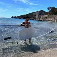 Bateau en verre transparent anti-âge et résistant aux chocs, équipement de loisirs nautiques en plein air, équipement de camping