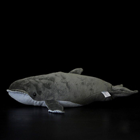 Juguete de Peluche de Ballena Simulada Personalizada, Cojín Largo de Animal de Peluche para Acuario, Souvenir, Regalo, Proveedor, Fábrica, Personalizado OEM ODM