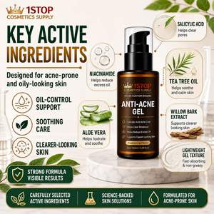 Crème de nuit régénérante pour la peau à la niacinamide et aux peptides, crème hydratante réparatrice à l'acide hyaluronique pour le visage, cosmétique B2B - Product Image 3