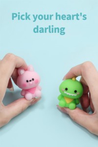 Nhà Sản Xuất Bán Chạy Nhất Trường Nguồn Cung Cấp Trẻ Em Ưa Thích Dễ Thương Kawaii <span class=keywords><strong>3D</strong></span> Động Vật Cao Su Bút Chì Tẩy - Product Image 3