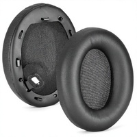Coussinets d'oreille en cuir protéiné de remplacement pour casque sans fil Sony WH-1000XM4 XM4, coussinets en mousse à mémoire de forme douce