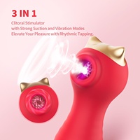 Mini-vibromasseurs et stimulateurs clitoridiens et mamelons avec 10 modes de succion et de vibration, vibromasseur à succion Rose Toy, stimulateur clitoridien, jouet sexuel