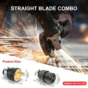 أول المدرجة نيما 6-15r سلك أنثى موصل الجسم 15A V أسود - Product Image 4