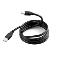 Cable de Datos USB Estándar 2.0 para Impresora y Computadora, Cable de Carga Rápida de 3A con Anillo Magnético de Protección, Negro
