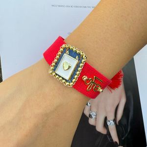 LS-B9047 Pulsera Religiosa con Dijes de San <span class=keywords><strong>Gregorio</strong></span> Hernández, Bañada en Oro, Pulsera Miyuki Tejida para Mujer, Regalo de Cumpleaños - Product Image 4