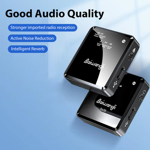 Microphone à condensateur sans fil SX39 Lavalier 2.4G ANC, type collier, clip, enregistrement 3 en 1, mini pour Android/iPhone/appareil photo/ordinateur portable - Product Image 6