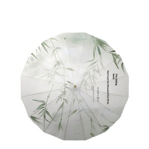 Parapluie rose de haute qualité, imprimé sur mesure, coupe-vent, ouverture automatique, polyester, diamètre ouvert 105 cm, poignée droite courbée - Product Image 3