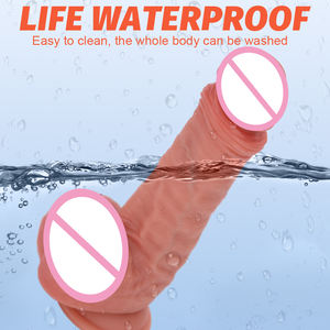 Juguete sexual vibrador de alta calidad, consolador de silicona con Control remoto inalámbrico Real Touch para mujer - Product Image 6