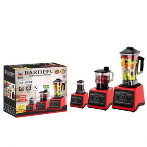 Licuadora Bardefu 3 en 1 de Alta Resistencia para Cocina Comercial, Exprimidor de Frutas Frescas, Licuadora Eléctrica Silver Crest para Smoothies - Product Image 1