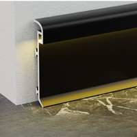 Plinthe lumineuse LED en aluminium pour