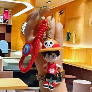 Nuevo Llavero de PVC de One Piece con Luffy y Ace, Juguete de Moda, Colgante para Mochila, Anillo para Llaves, Regalo - Product Image 6