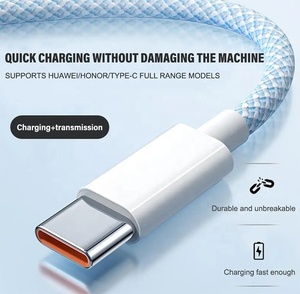 Cable DE DATOS USB de 66W con cable trenzado, cable de carga rápida, cargador tipo C, fuente de alimentación para teléfono móvil, auriculares, Cables USB - Product Image 2