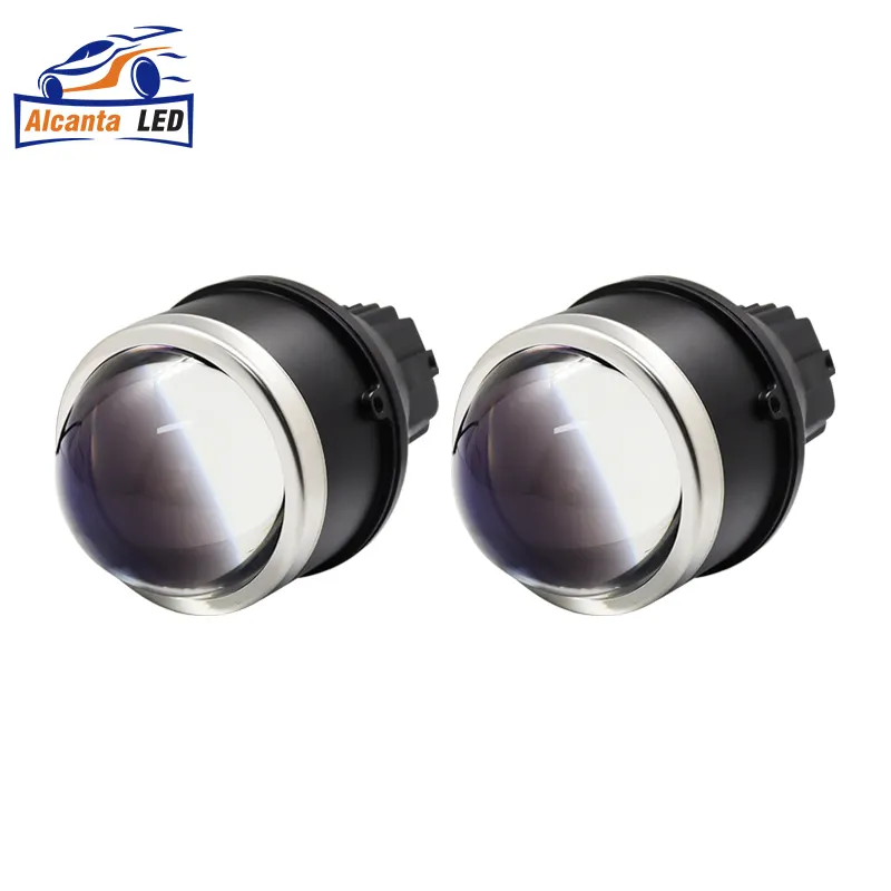 Lente Bi-Led PTF AlcantaLED Bi LED fendinebbia proiettore lenticolare lenti fendinebbia lenti Spot per auto 5500K