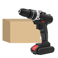 Tournevis électrique sans fil, perceuse, ensemble d'outils, moteur sans balais, mandrin en acier sans clé, vitesse variable, batterie Li-ion, multifonction