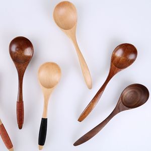 Cuillère en bois de style minimaliste moderne simple, petite, incurvée, de haute qualité, faite à la main, avec fil torsadé, cuillère <span class=keywords><strong>Chitose</strong></span> - Product Image 1