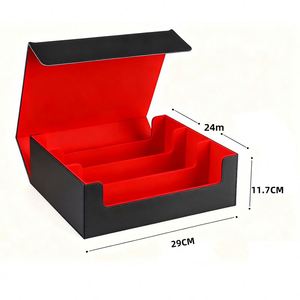 Boîte de rangement portable, durable et écologique pour cartes à collectionner, capacité 1800+, en cuir PU, pour cartes Commander. - Product Image 1