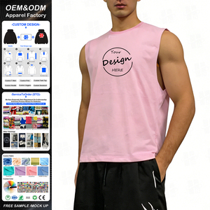 เสื้อกล้ามออกกำลังกายผู้ชายทรงคลาสสิก แขนเสื้อแบบดิบ ผ้าสแปนเด็กซ์ยืดหยุ่นสูง พิมพ์ลายตามสั่ง ทรงหลวม - Product Image 1
