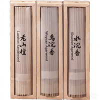 Bâtons d'encens pour la culte du Bouddha, bois d'agar naturel, bois d'agar noir, bois de santal indien, combustion de 2 heures, utilisation pour la prière religieuse