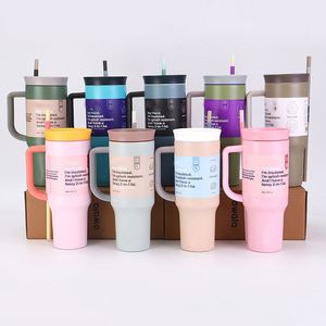 Vaso de Viaje de Acero Inoxidable de 40 Onzas, Libre de BPA, con Triple Aislamiento al Vacío, Tapa Antiderrames, Pajita y Asa, Ideal para Regalo - Product Image 1