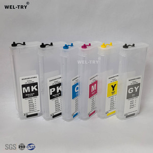 Cartucho de Tinta para Plotter WEL-TRY, Compatible con HP72 T610 T770 T790 T1100 T1120 T1708 C9370A <span class=keywords><strong>C9403A</strong></span>, Chip de Reinicio Automático para Impresora Plotter - Product Image 2