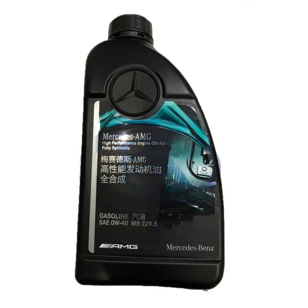 Genuine Mercedes-AMG 0W-40 Full Synthetic Engine Oil 1 Liter, 12 Bottles Per Carton, Track-Grade Protection, for C63/GLA45 Oil Parts Image 5