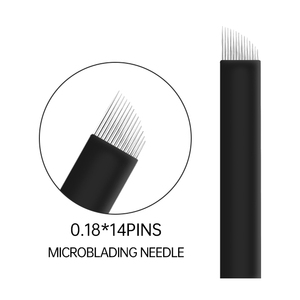 อุปกรณ์ลดราคา  เข็มสักลาย 0.18 มม. 14 16F/U  Agujas Para Tattoo Sicro Nano  แบบปลอดเชื้อ  เข็มสักลายถาวร  เข็มไมโครเบลดดิ้ง - Product Image 4