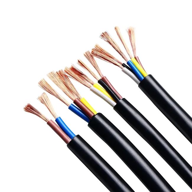 Factory direct H05VV-F 300/500V PVC insulated PVC sheath flexible home electric cable