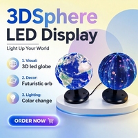 Высококачественный изогнутый LED-экран P2.5, сферический LED-экран 0.3M, гибкая сферическая видеостена, настраиваемый LED-дисплей в форме шара