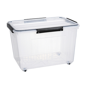 Large air tight plastic storage box sealing strip dust-proof storage boxes & bins organizer multifunction storage box