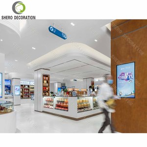 Mostrador de tienda de farmacia moderno, muebles de tienda médica de madera duraderos personalizados, vitrina de farmacia para clínica - Product Image 2