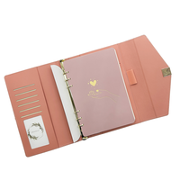 Agendas professionnels A5 personnalisables et rechargeables, couverture rigide en cuir PU, carnet à feuilles mobiles avec fermeture magnétique