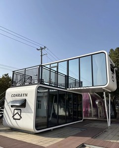 Casa Contenedor Móvil de Dos Pisos, Acero, 8.5 m, Cabina Tipo Apple, Contenedor de Envío con Baño para <span class=keywords><strong>Bar</strong></span> - Product Image 1